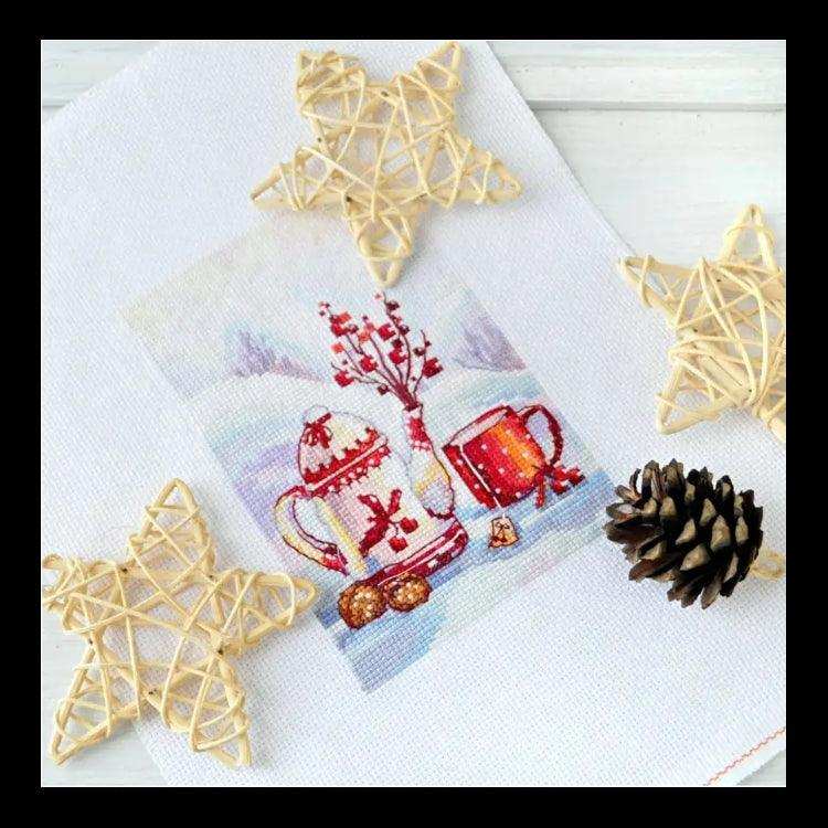 Cross Stitch Kit Andriana - Berry tea, T-08 Andriana Cross Stitch Kits - HobbyJobby