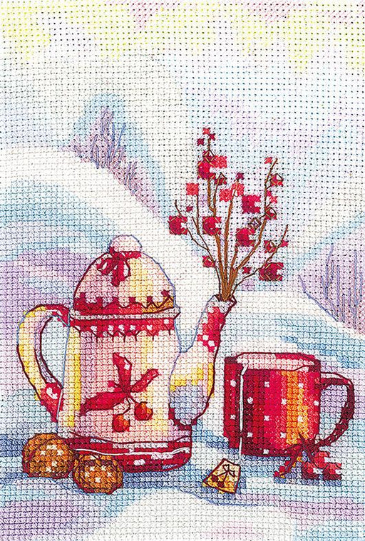 Cross Stitch Kit Andriana - Berry tea, T-08 Andriana Cross Stitch Kits - HobbyJobby