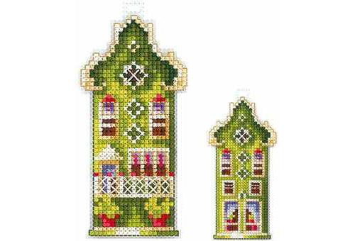 Cross Stitch Kit Andriana - Olive house, H-16 Andriana Cross Stitch Toys - HobbyJobby