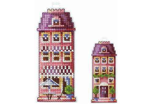 Cross Stitch Kit Andriana - Pink house, H-17 Andriana Cross Stitch Toys - HobbyJobby