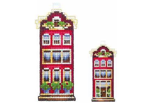 Cross Stitch Kit Andriana - Red house, H-13 Andriana Cross Stitch Toys - HobbyJobby
