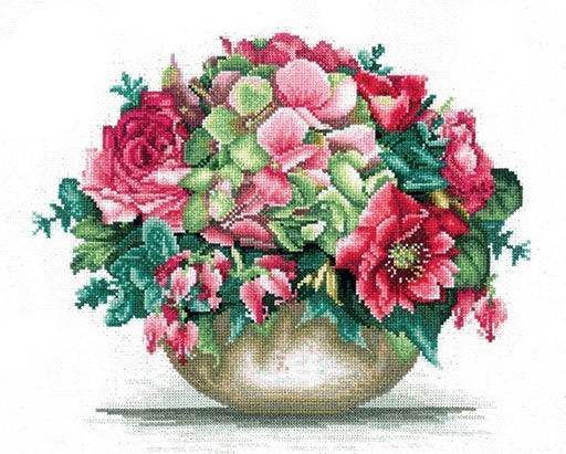 Cross Stitch Kit Andriana - Tender bouquet, H-23 Andriana Cross Stitch Kits - HobbyJobby