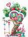 Cross Stitch Kit Andriana - Treehouses Sweet, T-21 Andriana Cross Stitch Kits - HobbyJobby