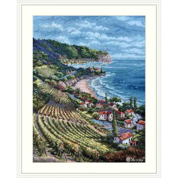 Cross Stitch Kit Merejka - COASTLINE VIEW 33,5X25 SK226