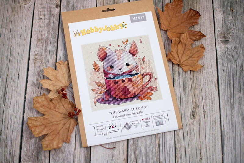 Cross Stitch Kit HobbyJobby - The Warm Autumn HobbyJobby Cross Stitch Kits - HobbyJobby
