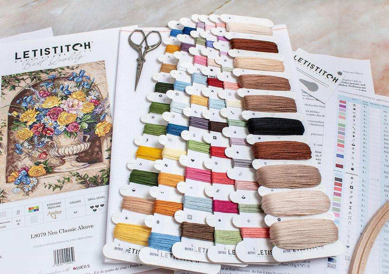Cross Stitch Kit LETISTITCH - Neo Classic Alcove, L8079 LetiStitch Cross Stitch Kits - HobbyJobby