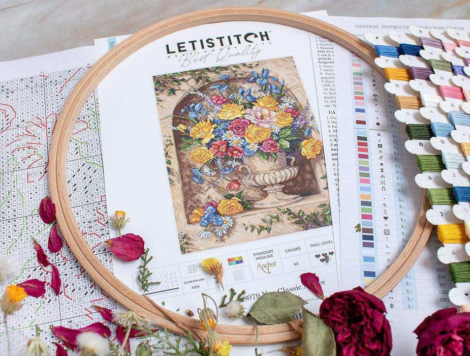 Cross Stitch Kit LETISTITCH - Neo Classic Alcove, L8079 LetiStitch Cross Stitch Kits - HobbyJobby