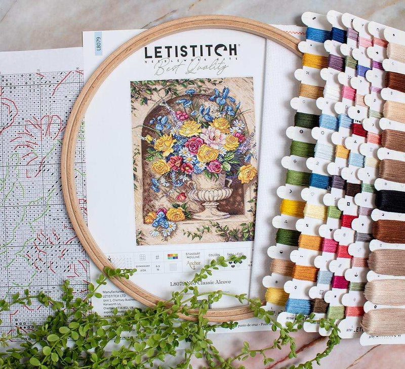 Cross Stitch Kit LETISTITCH - Neo Classic Alcove, L8079 LetiStitch Cross Stitch Kits - HobbyJobby