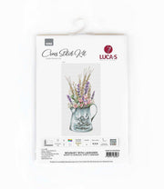Cross Stitch Kit Luca-S - Bouquet with lavender, B7008