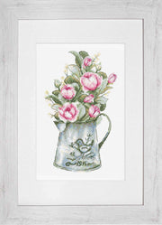 Cross Stitch Kit Luca-S - Bouquet with Roses, B7006