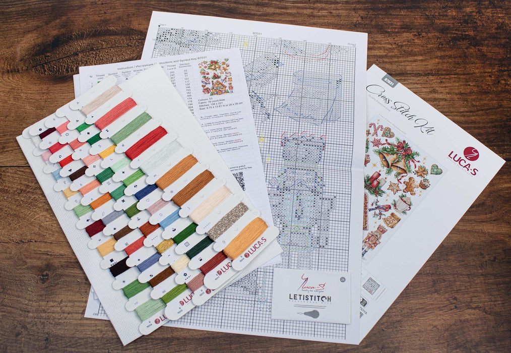 Cross Stitch Kit Luca-S -Christmas Composition, B7031 Luca-S Cross Stitch Kits - HobbyJobby