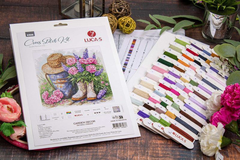 Cross Stitch Kit Luca-S - Garden Decor, B7036 Luca-S Cross Stitch Kits - HobbyJobby