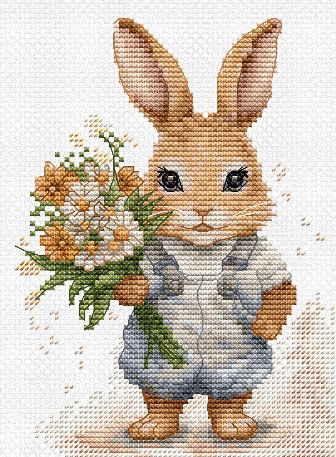 Cross Stitch Kit Luca-S - The Bunny's Surprise, B1409 — HobbyJobby