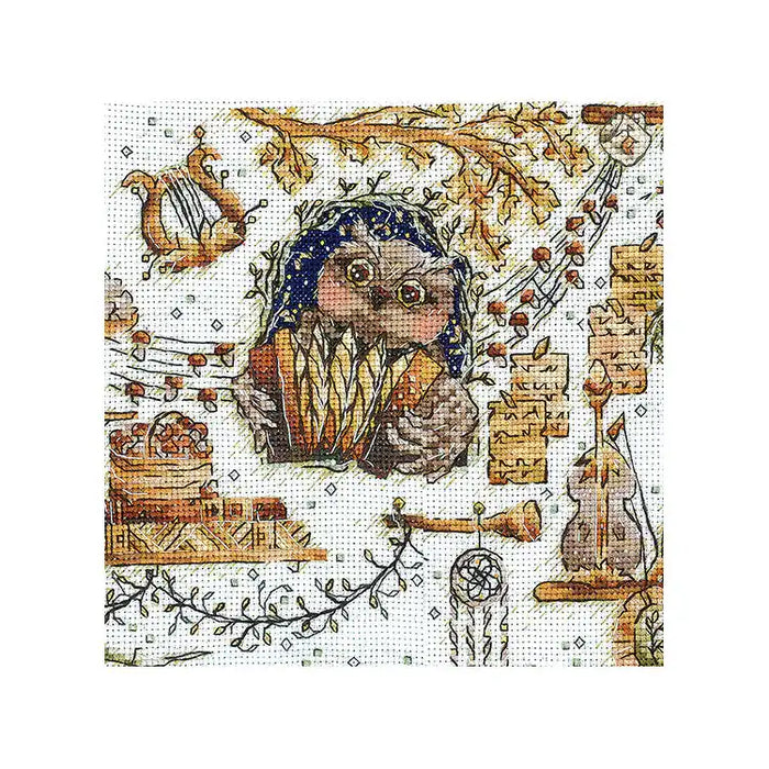 Cross Stitch Kit Andriana - "MAGICAL BEASTS. OWL" SANV-50