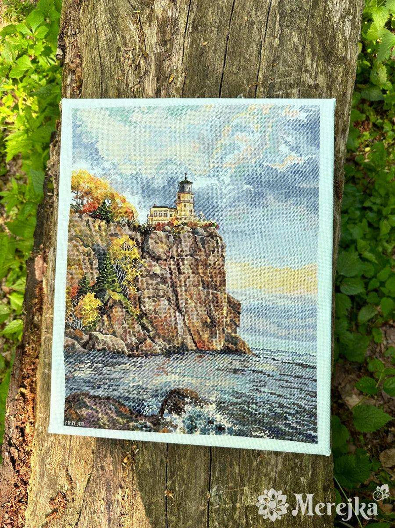 Cross Stitch Kit Merejka - Split Rock Lighthouse, K231 Cross Stitch Kits - HobbyJobby