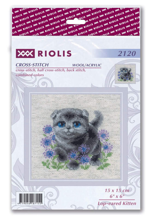 Cross Stitch Kit Riolis - R2120, Delicate Chrysanthemums Cross Stitch Kits - HobbyJobby
