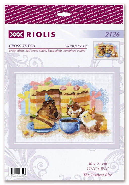 Cross Stitch Kit Riolis - R2126, The Tastiest Bite Cross Stitch Kits - HobbyJobby