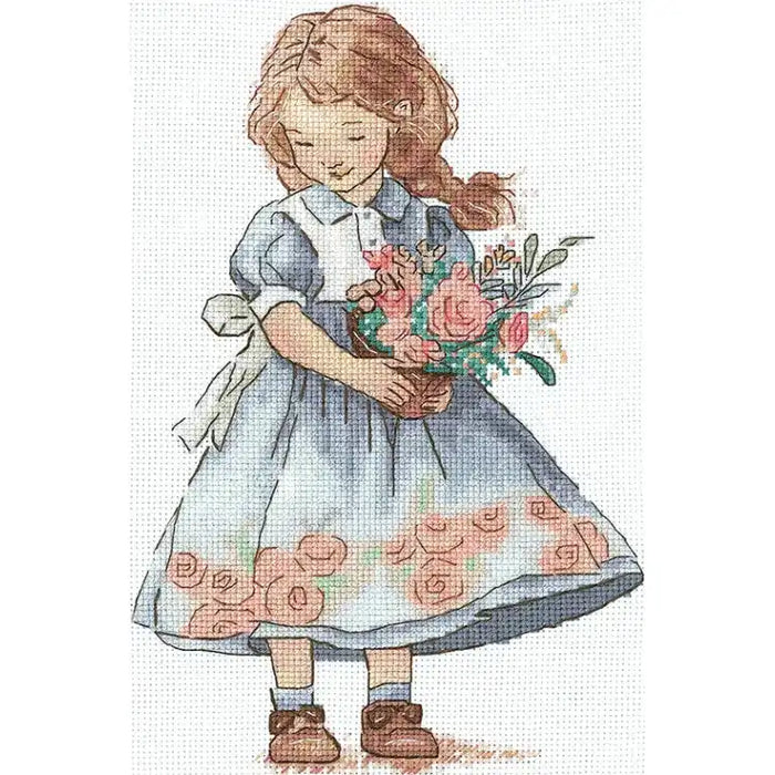 Cross Stitch Kit Andriana - "SPRING GIRL" SAND-35