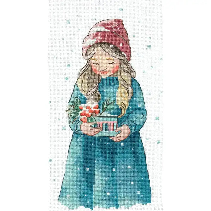 Cross Stitch Kit Andriana - "WINTER GIRL" SAND-37