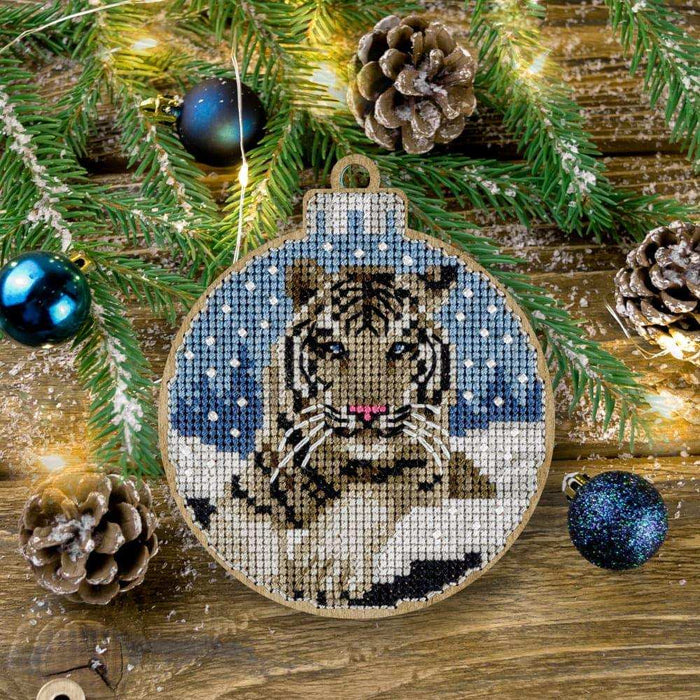 Cross Stitch Kit with Beads on Wood - Toys Needlecraft on Wood Wonderland Crafts Wooden Kits - HobbyJobby