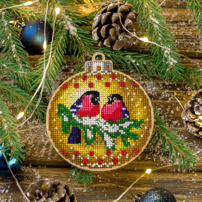 Cross Stitch Kit with Beads on Wood - Toys Needlecraft on Wood Wonderland Crafts Wooden Kits - HobbyJobby