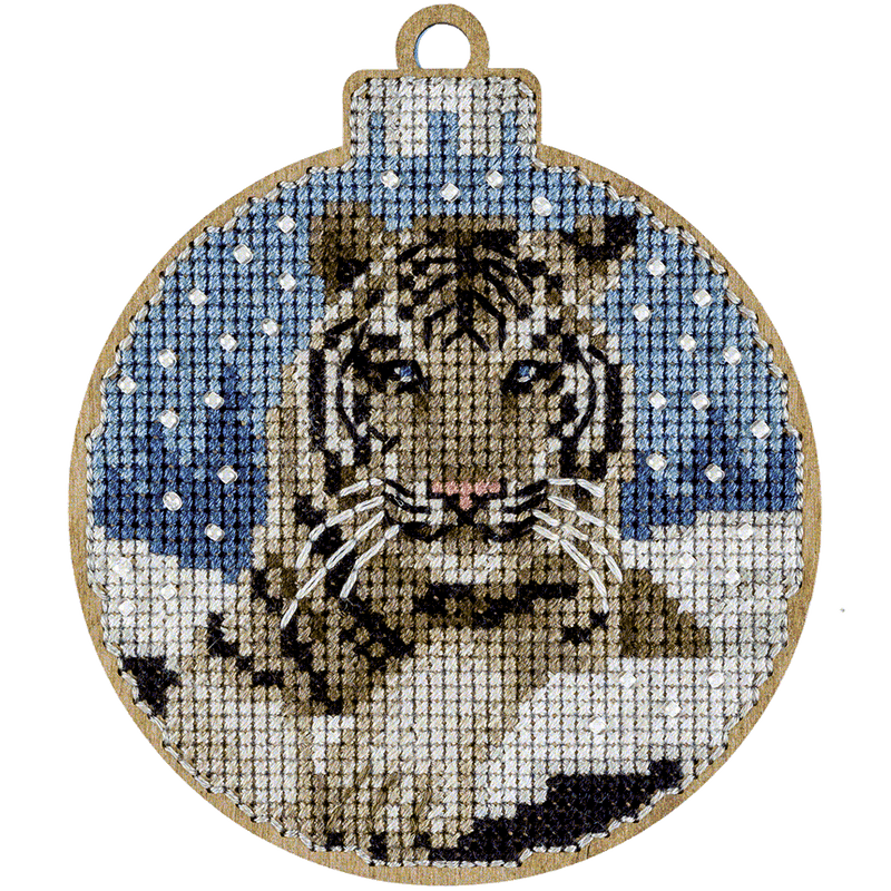Cross Stitch Kit with Beads on Wood - Toys Needlecraft on Wood Wonderland Crafts Wooden Kits - HobbyJobby