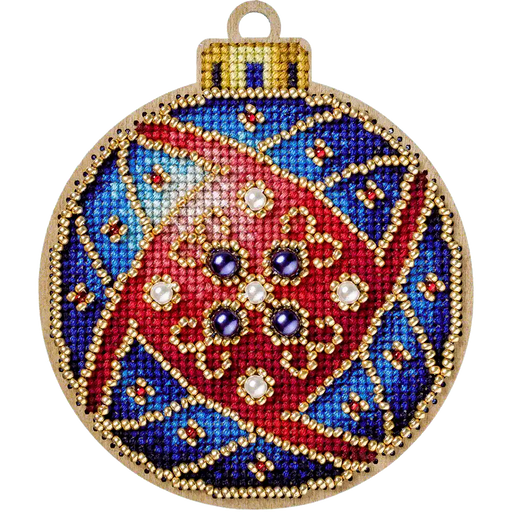 Cross Stitch Kit with Beads on Wood - Toys Needlecraft on Wood Wonderland Crafts Wooden Kits - HobbyJobby