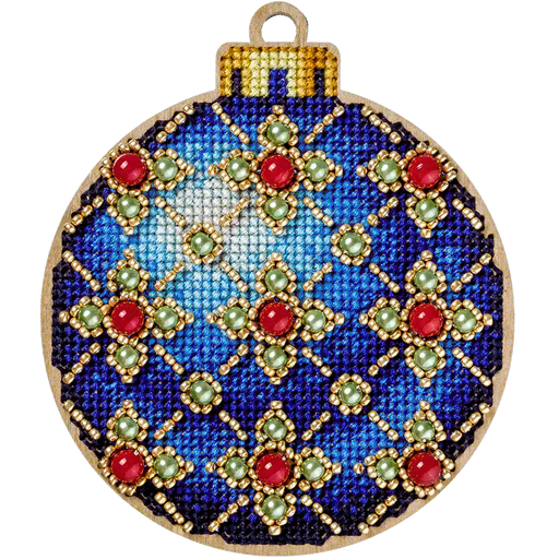 Cross Stitch Kit with Beads on Wood - Toys Needlecraft on Wood Wonderland Crafts Wooden Kits - HobbyJobby