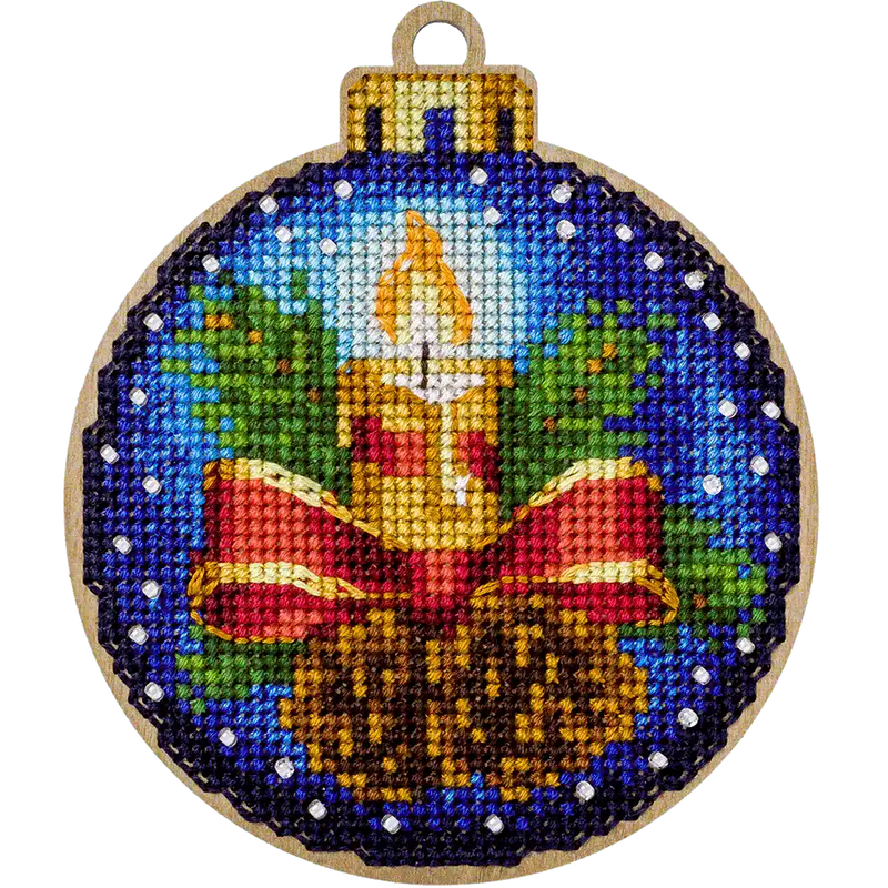 Cross Stitch Kit with Beads on Wood - Toys Needlecraft on Wood Wonderland Crafts Wooden Kits - HobbyJobby