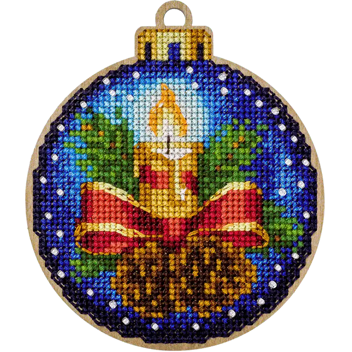 Cross Stitch Kit with Beads on Wood - Toys Needlecraft on Wood Wonderland Crafts Wooden Kits - HobbyJobby