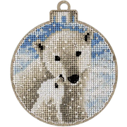 Cross Stitch Kit with Beads on Wood Wonderland Crafts Wooden Kits - HobbyJobby