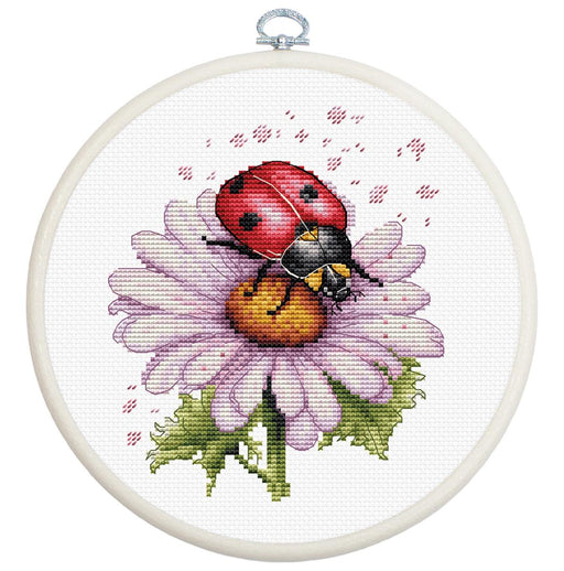Cross Stitch Kit with Hoop Included Luca-S - Field Flower, BC231 Cross Stitch Kits - HobbyJobby