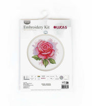 Cross Stitch Kit with Hoop Included Luca-S - Rose Aroma, BC105 Luca-S Cross Stitch Kits - HobbyJobby