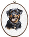 Cross Stitch Kit with Hoop Included Luca-S - Rottweiler, BC229 Cross Stitch Kits - HobbyJobby