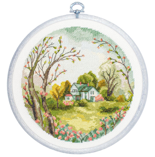 Cross Stitch Kit with Hoop Included Luca-S - The Spring Cross Stitch Kits - HobbyJobby