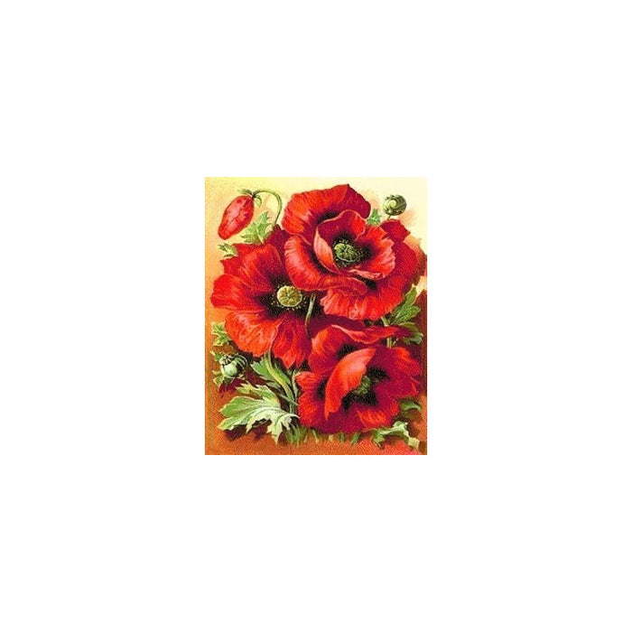 Diamond Painting Kit - BRIGHT POPPIES 30_38 CM AZ-1135