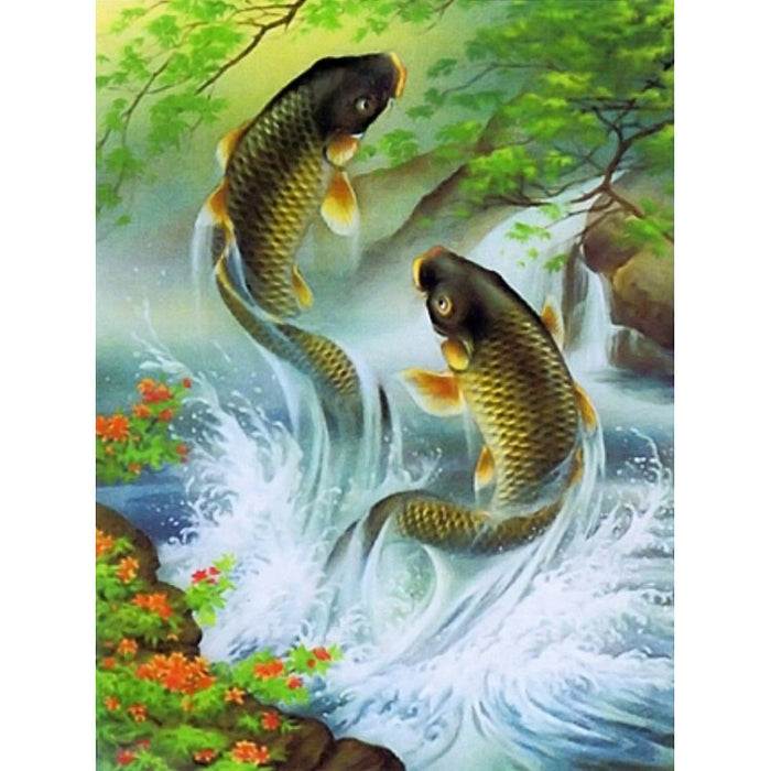 Diamond Painting Kit - KOI CARPS 30*40 CM AZ-1357
