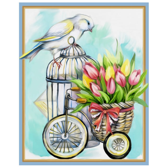 Diamond Painting Kit - FEATHERED POSTMAN 24_30 CM AZ-1478