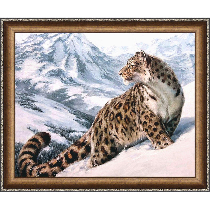 Diamond Painting Kit - SNOW LEOPARD 50_40 CM AZ-1520