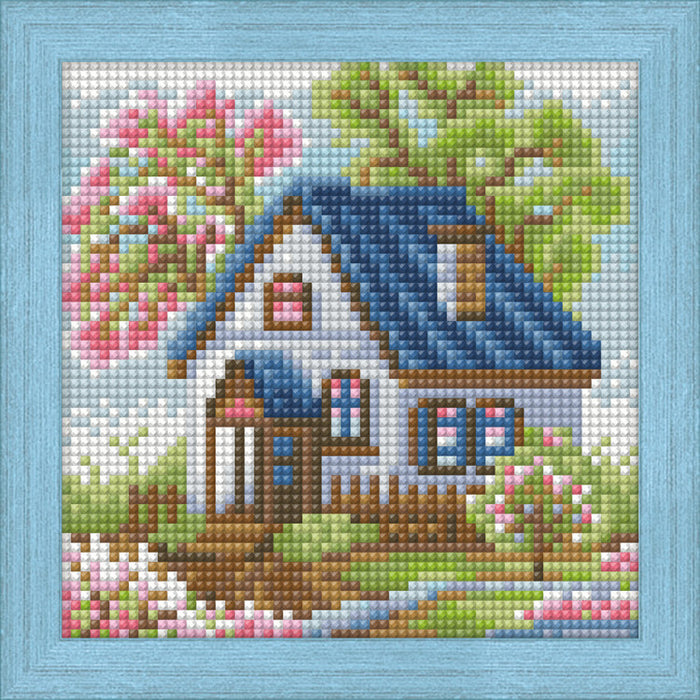 Diamond Painting Kit - SPRING HOUSE 15_15 CM AZ-1567