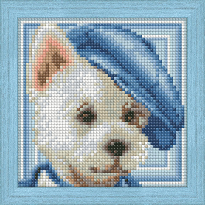 Diamond Painting Kit - DOG WITH HAT 15_15CM AZ-1570