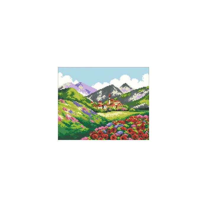 Diamond Painting Kit - BEAUTY OF MOUNTAINS 24X30 CM AZ-332