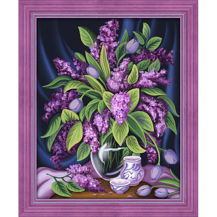 Diamond Painting Kit - LILAC 50_40 CM AZ-1629