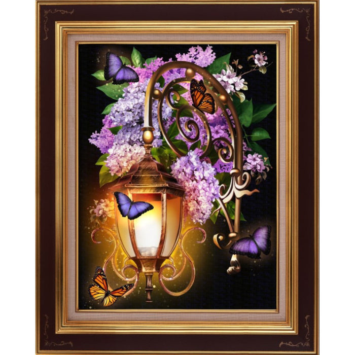 Diamond Painting Kit - LANTERN IN LILAC 30*40 CM AM1722
