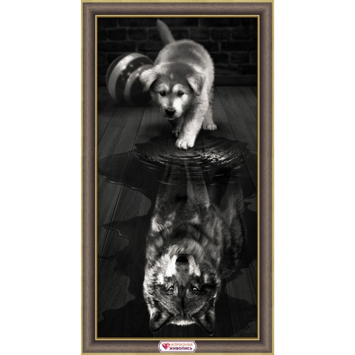 Diamond Painting Kit - THE WOLF INSIDE 60_30 CM AM1870