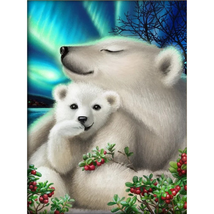 Diamond Painting Kit - POLAR BEARS 30*40 CM AM1895