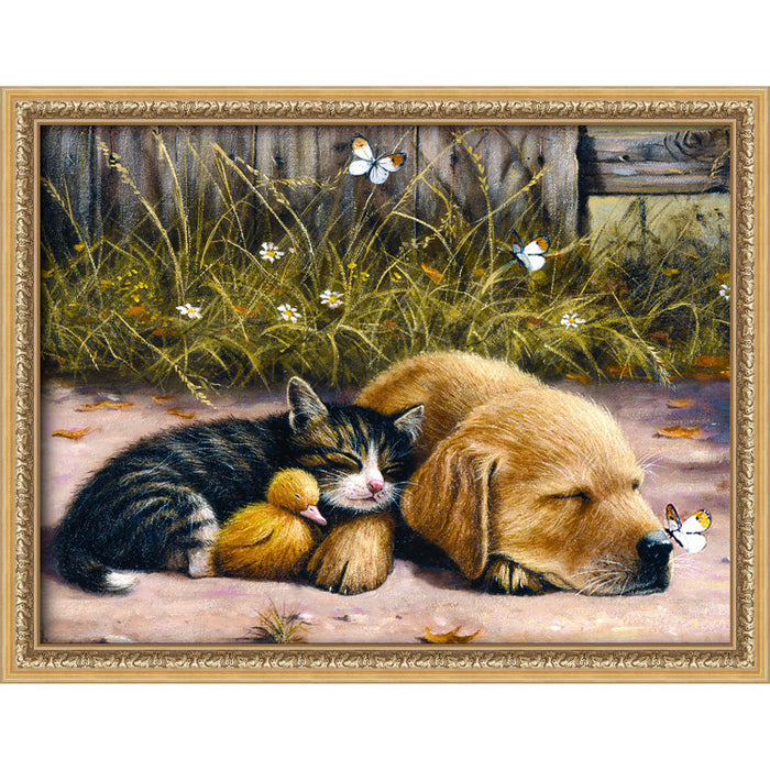 Diamond Painting Kit - "SLEEPING ANIMALS" 40*30 CM AM4061