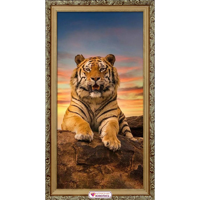 Diamond Painting Kit - HAPPY TIGER 30*60 CM AM4142