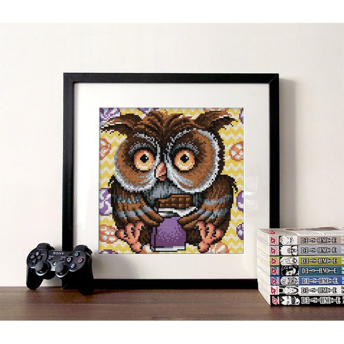 Diamond Painting Kit - OWL 25_25 CM AZ-1641