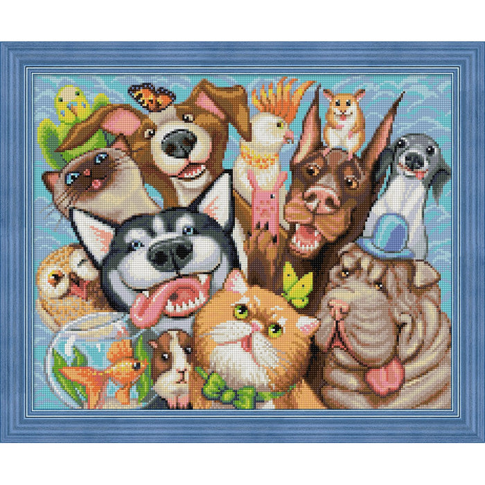 Diamond Painting Kit - ANIMAL SELFIE 50_40 CM AZ-1658